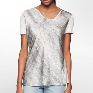 Calvin Klein Snake Print V-neck Tee